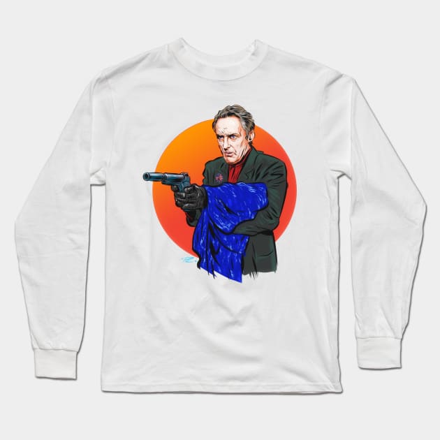 Dennis Hopper - An illustration by Paul Cemmick Long Sleeve T-Shirt by PLAYDIGITAL2020